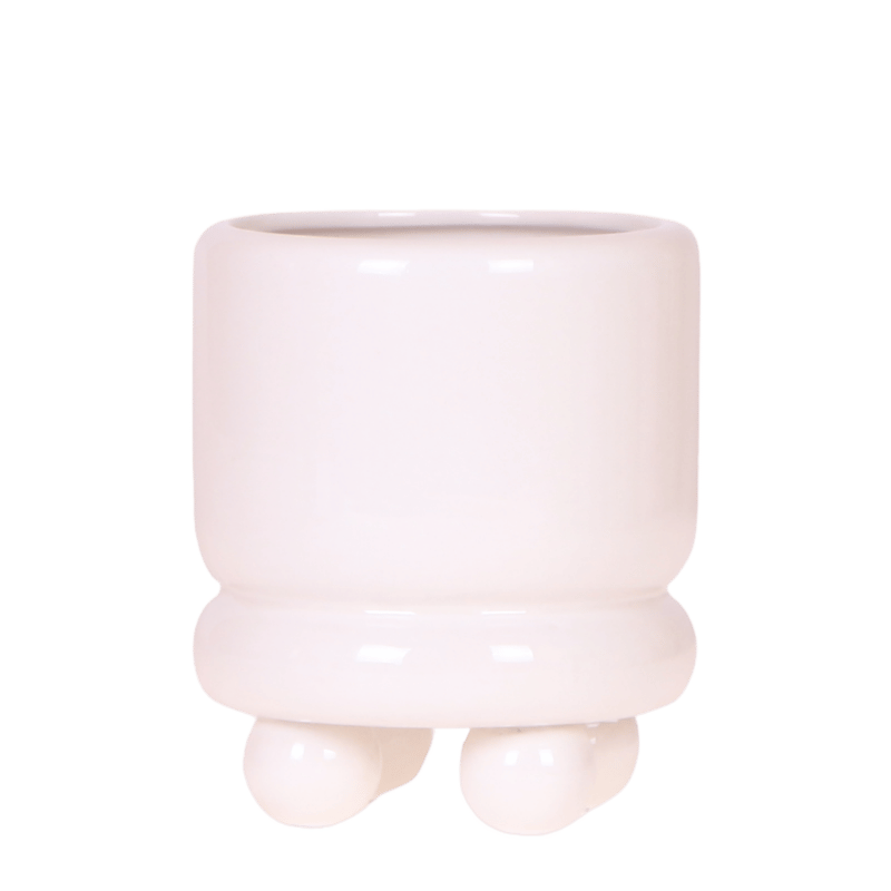 Kolibri Home | Dotty sierpot - Wit - Ø9 cm