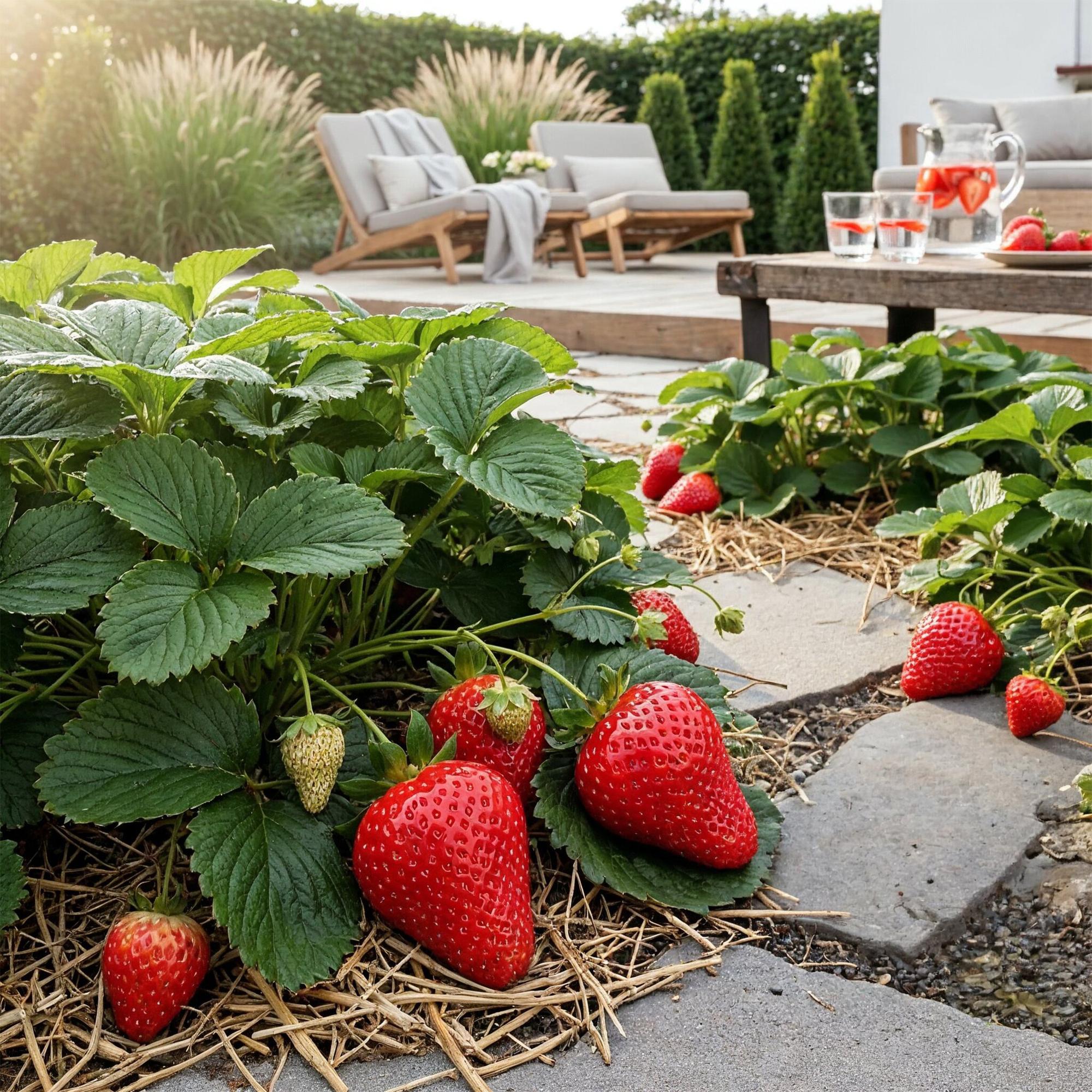Aardbei - Fragaria Maxim - Winterhard - 6 Planten - Pot 9 cm - Rode Aardbei