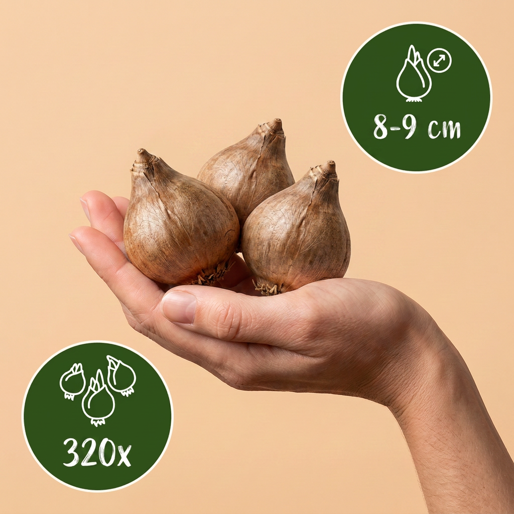 320x Leucojum Aestivum - Bloembollen - Zomerschneeklokje - Wit - Voorjaarsbloeier - Bolmaat 8/9