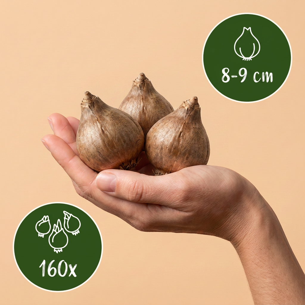 160x Leucojum Aestivum - Bloembollen - Zomerklokkje - Wit - Voorjaarsbloeier - Bolmaat 8/9