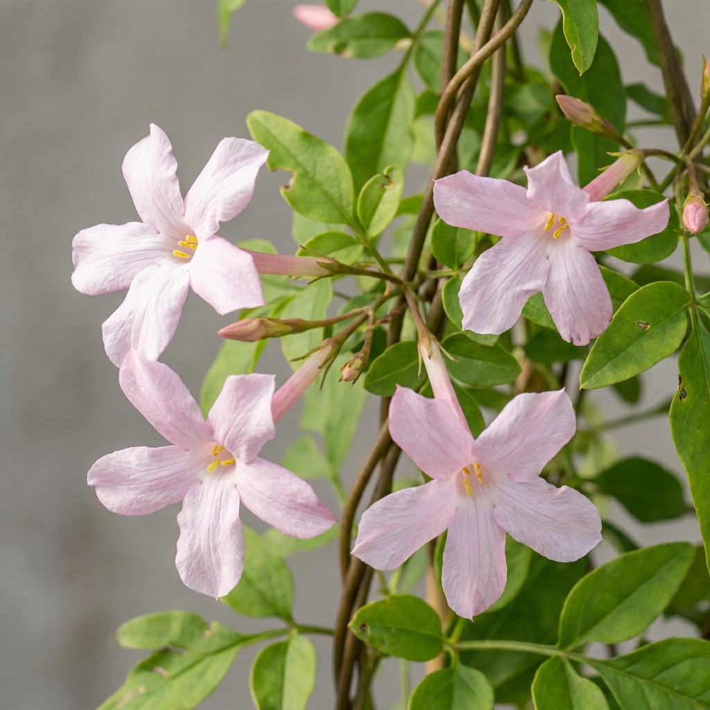 Jasminum stephanense - Roze jasmijn - Roze - Klimplant - Ø9cm - ↕35cm