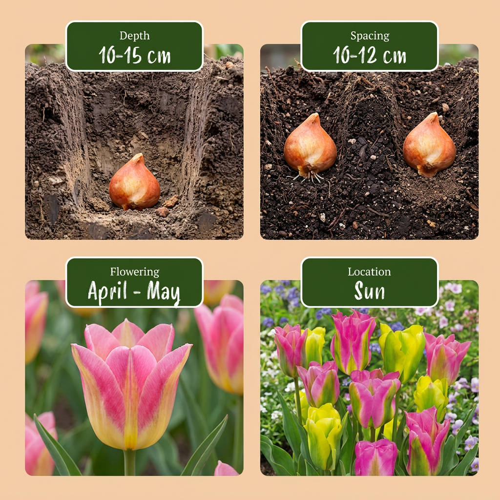 24x Tulipa Jordbærlemonade - Blomsterløg - Tulip Jordbærlemonade - Diverse - Forårsblomstrende - Løgstørrelse 11/12