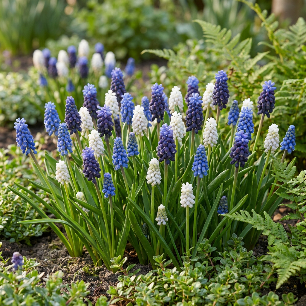 400x Muscari Magic mix - Bloembollen - Druifhyacint - Diversen - Verwilderingsbol - Bolmaat 7/8