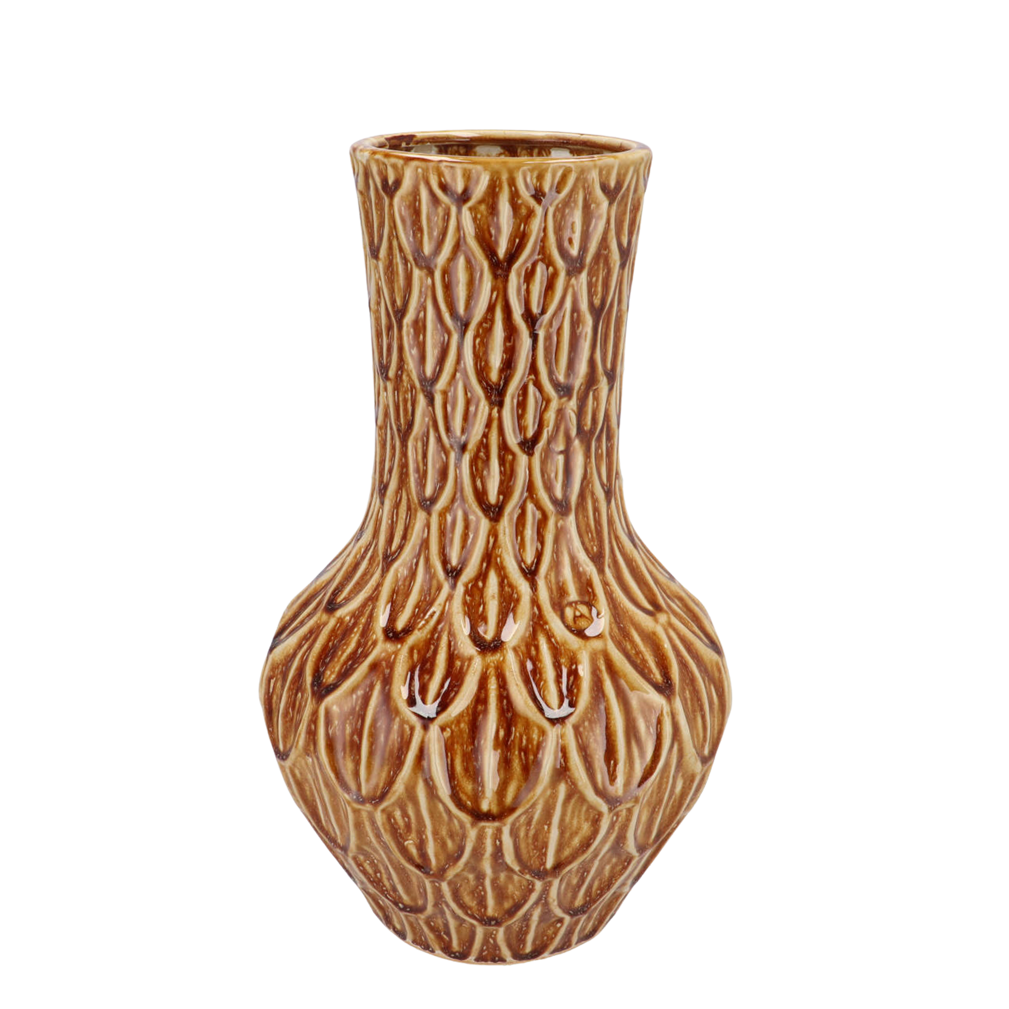 Vase en pierre M - H39 L23 - Boa Brown
