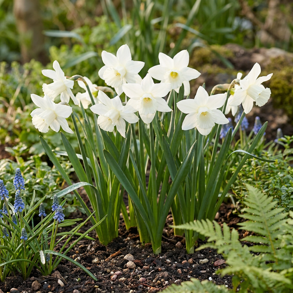 30x Narcissus Triandrus Thalia - Bloembollen - Engelennarcis - Wit - Voorjaarsbloeier - Bolmaat 10/12