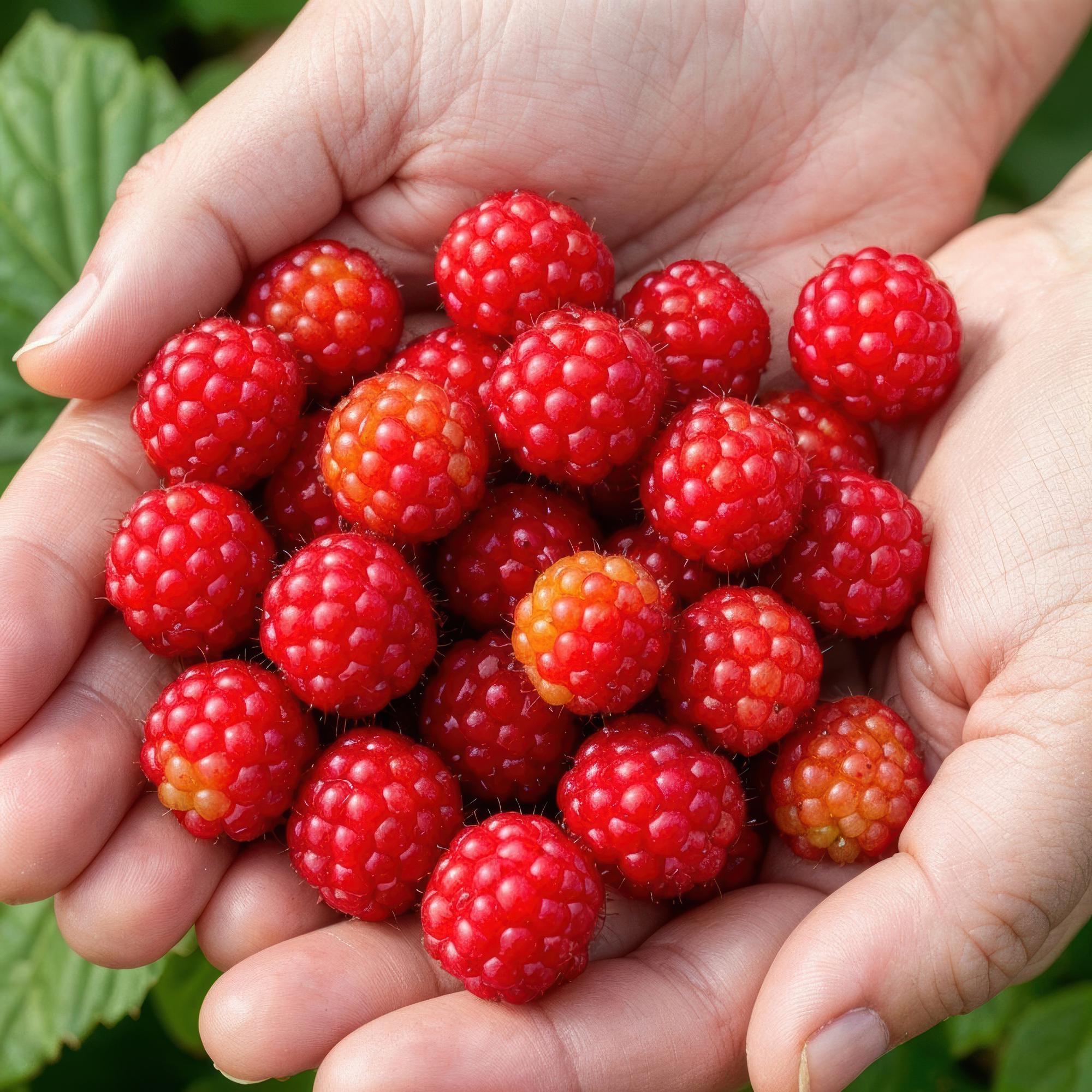 Japanse Wijnbes - Rubus Phoenicolasius - Winterhard - 3 Planten - Pot 9 cm - Rode Bes