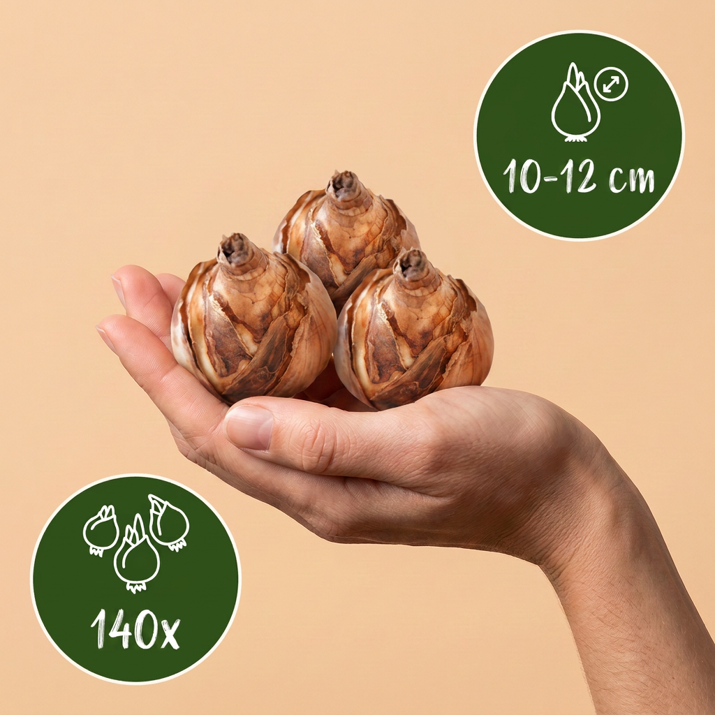 140x Bulb Sunny Garden - Bloembollen - Zonnige tuinbol - Diversen - Zomerbloeier - Bolmaat 10/12