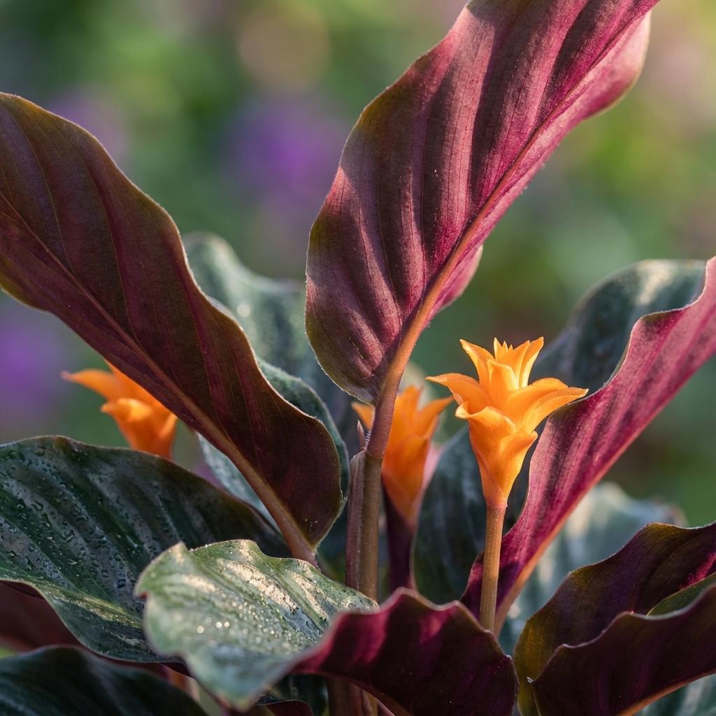 Calathea Crocata - 2x - Ø 14 cm - Hoogte: 40 - 45cm