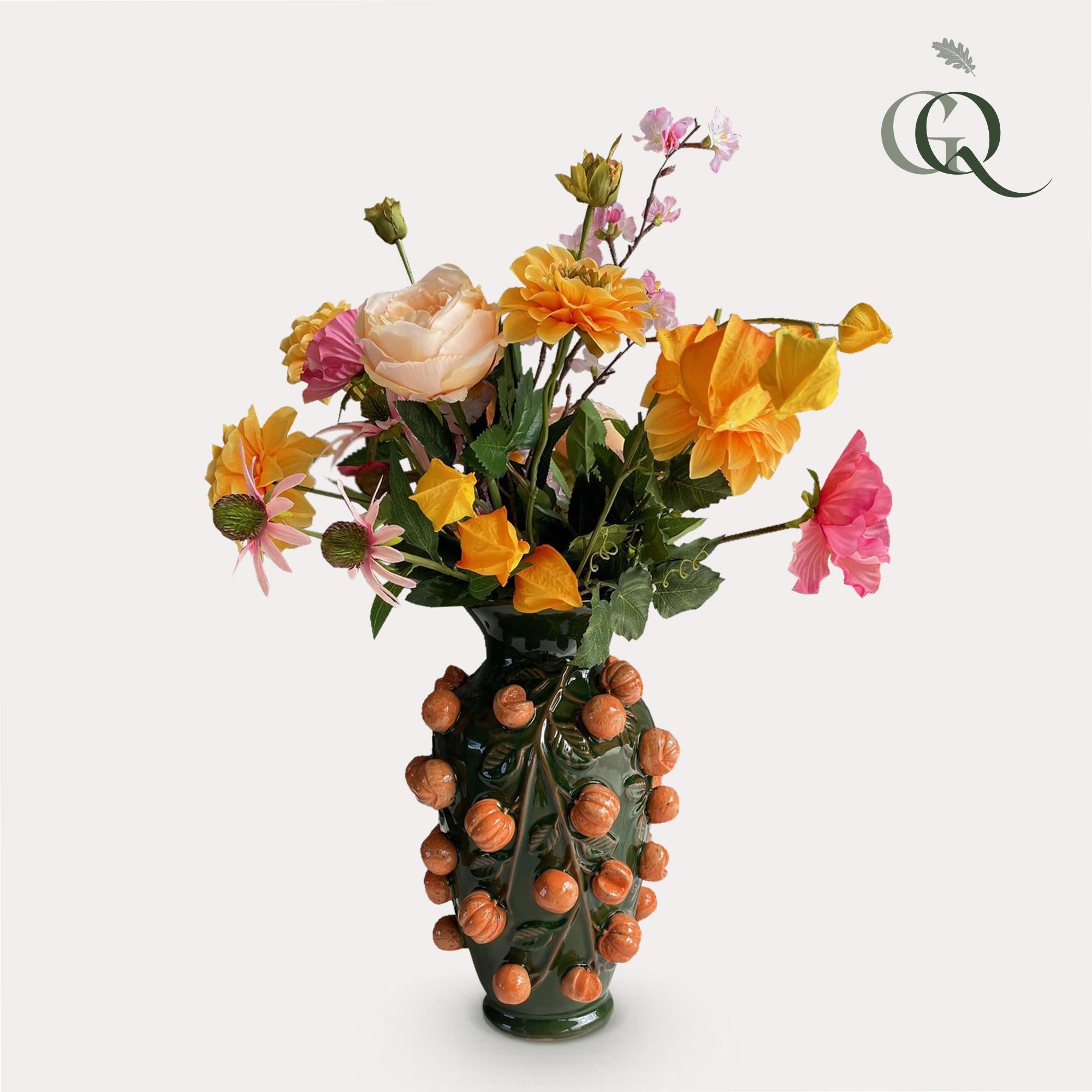 Künstliche Blumen – Strauß L – Orange Summer – 80 cm