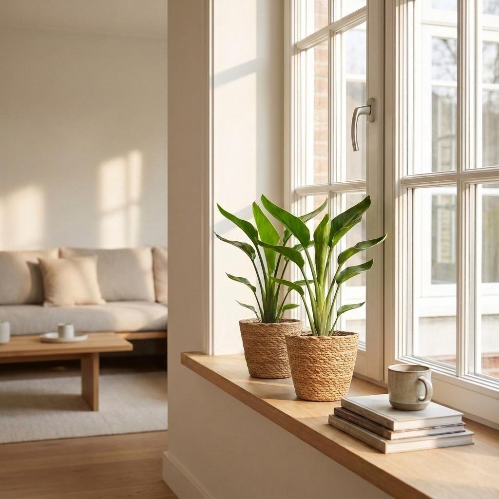 Strelitzia Reginea - Paradijsvogelbloem - Pot 12cm - Hoogte - 35cm