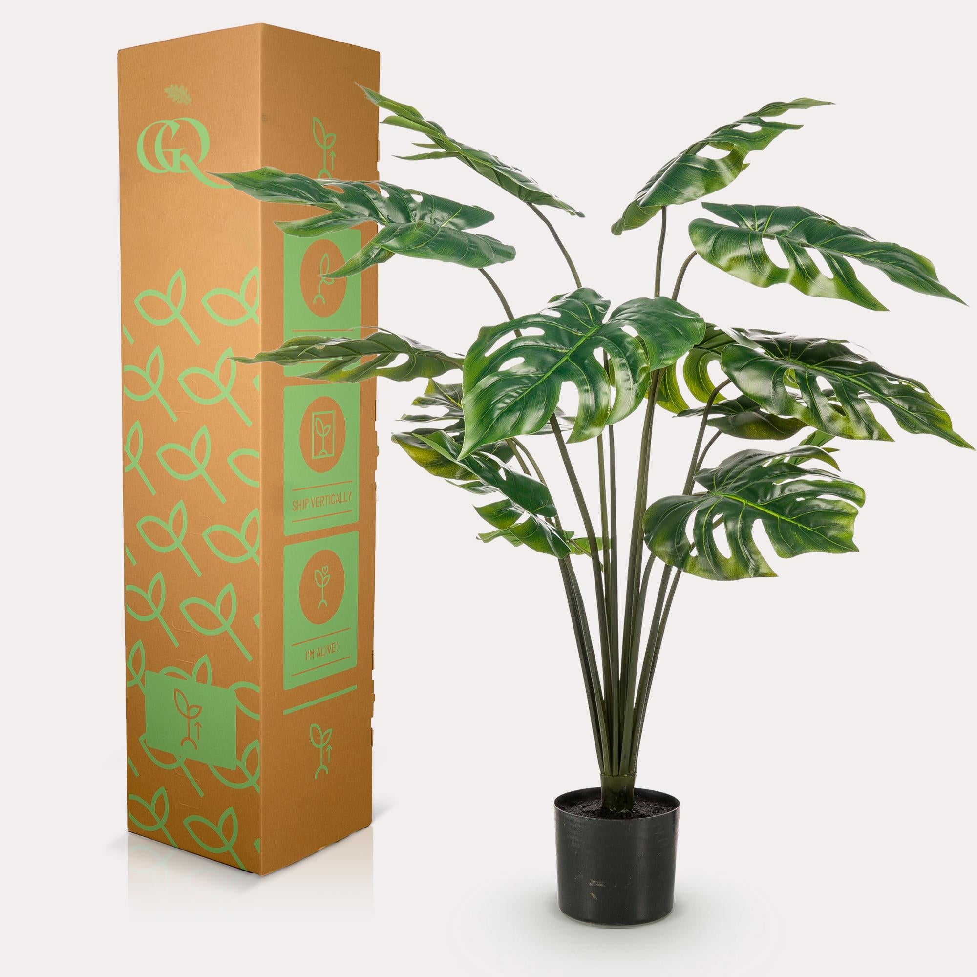 Monstera Deliciosa - pianta artificiale - 95 cm