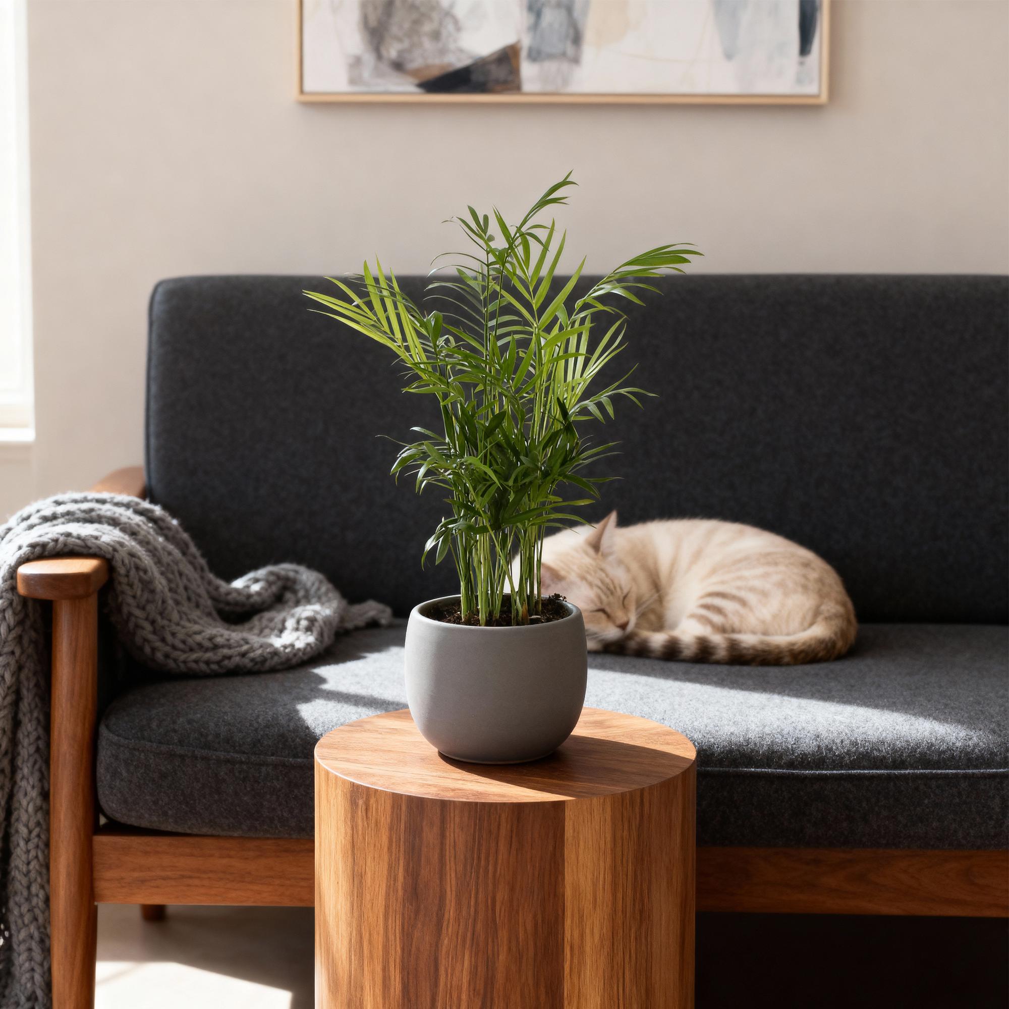 Chamaedorea elegans - Goudpalm - Huisdiervriendelijk - Groen - 2 Planten - Pot 12cm - Hoogte 35-40cm