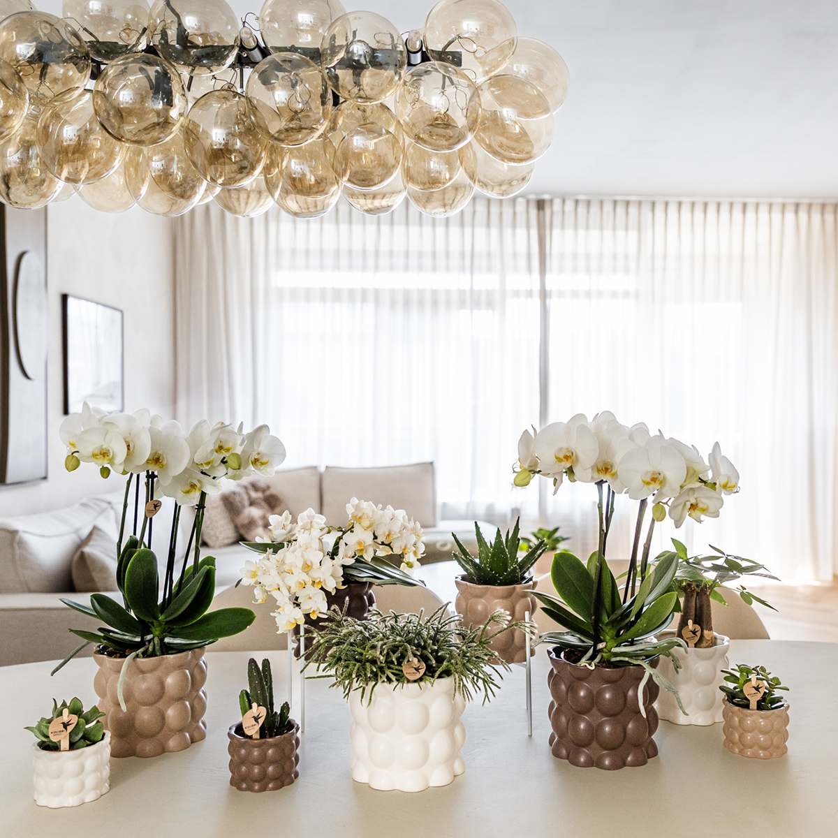 Kolibri Home | Cotton sierpot - Brown - Ø9cm