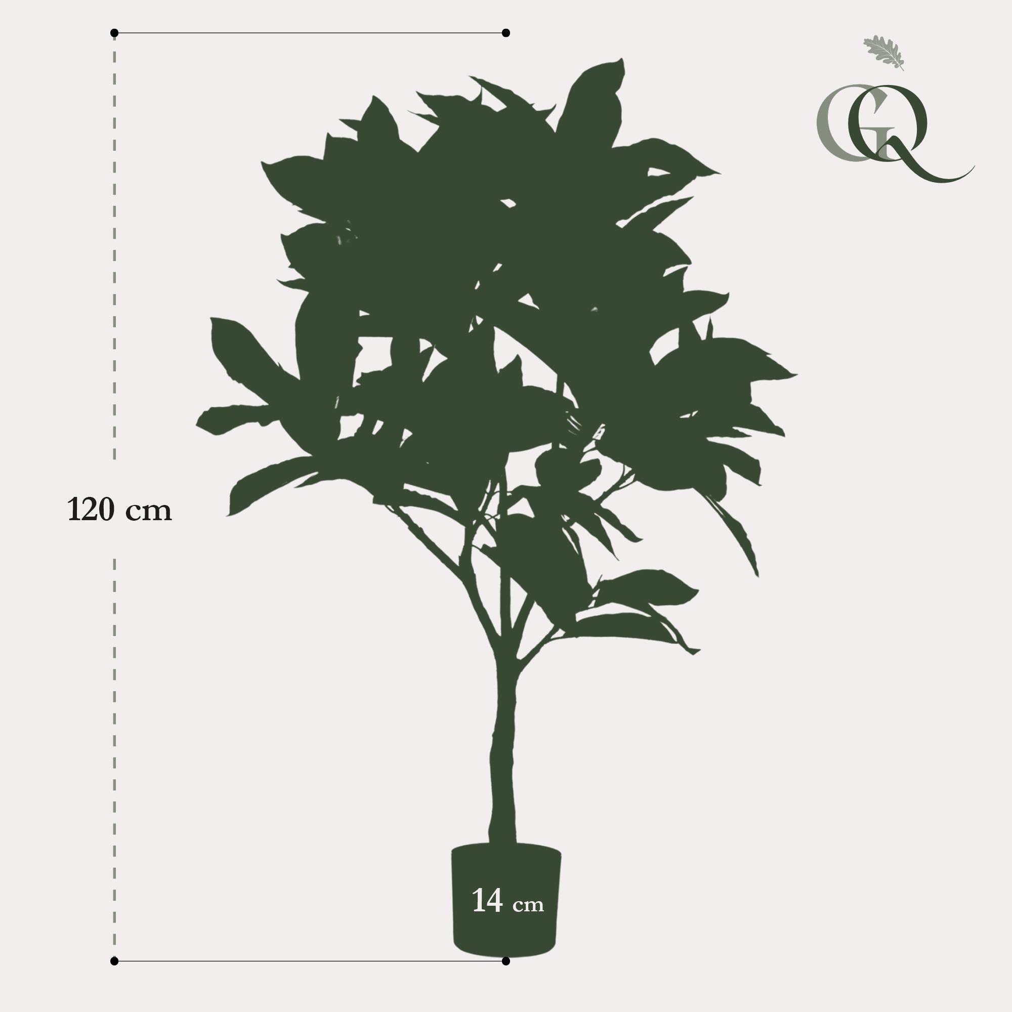 Künstliche Pflanze – Croton Codiaeum – Wunderstrauch – 120 cm