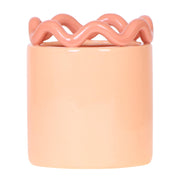 Kolibri Home | Ausgefallener Deko-Übertopf – Orange – Ø 9 cm