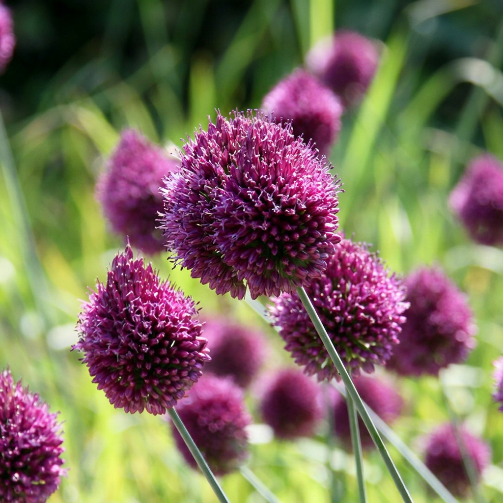 800x Allium Sphaerocephalon - Blomlökar - Vitlök - Lila - Sommarblommande - Lökstorlek 5/6