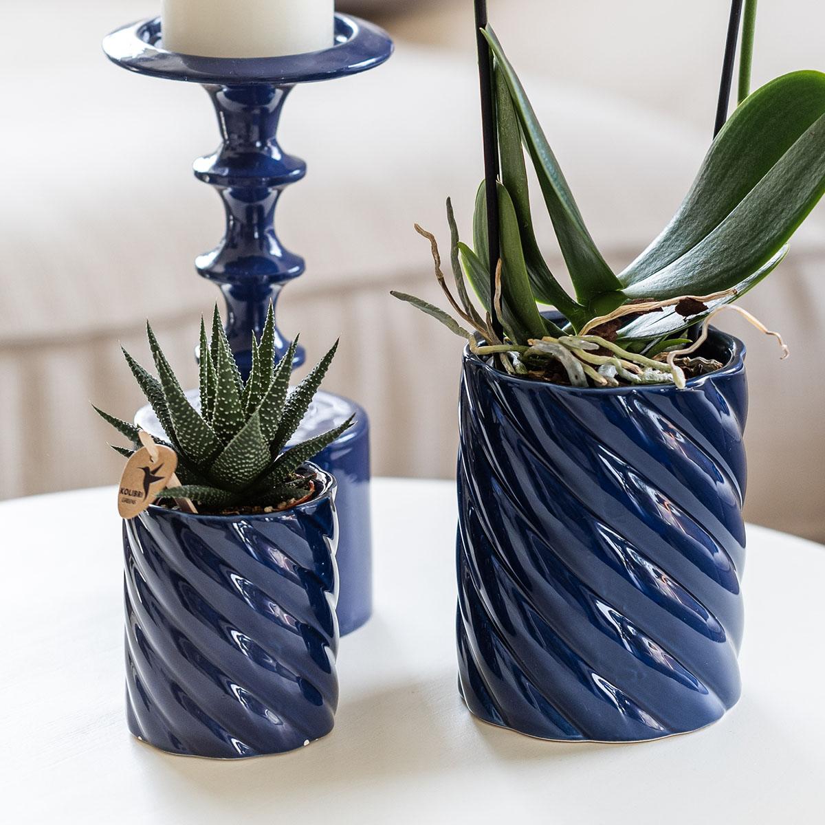 Kolibri Home | Candy sierpot | Hoog - Blue - Ø9cm