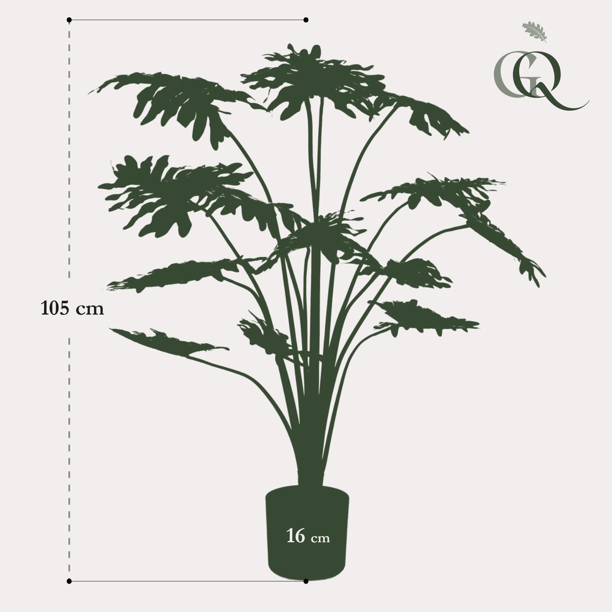 Pianta artificiale - Philodendron - 105 cm