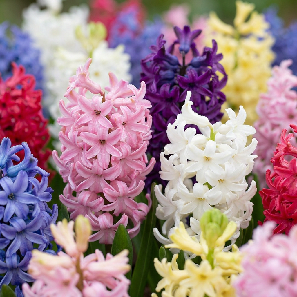 80x Hyacintmix - Blomlökar - Hyacintmix - Diverse - Vårblommande - Lökstorlek 14/15