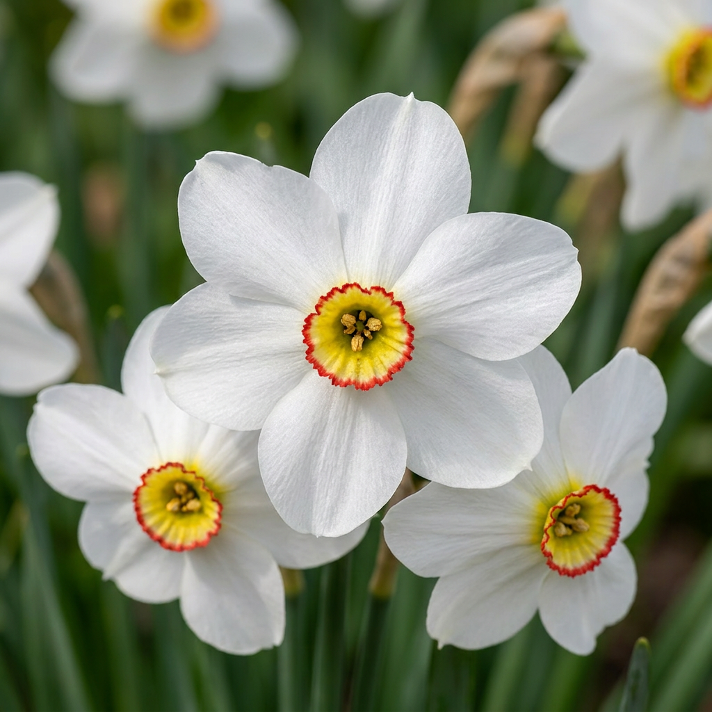 20x Narcissus Recurvus - Bloembollen - Witte fakkelnarcis - Wit - Voorjaarsbloeier - Bolmaat 12/14