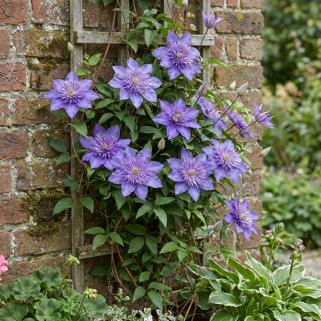 Clematis Multi Blue - Bosrank 6x - Blauw - Klimplant - Ø9cm - ↕35cm