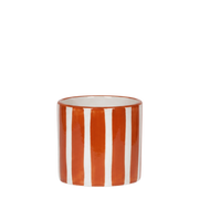 Kolibri Home | Painted Stripe sierpot - Oranje - Ø6cm