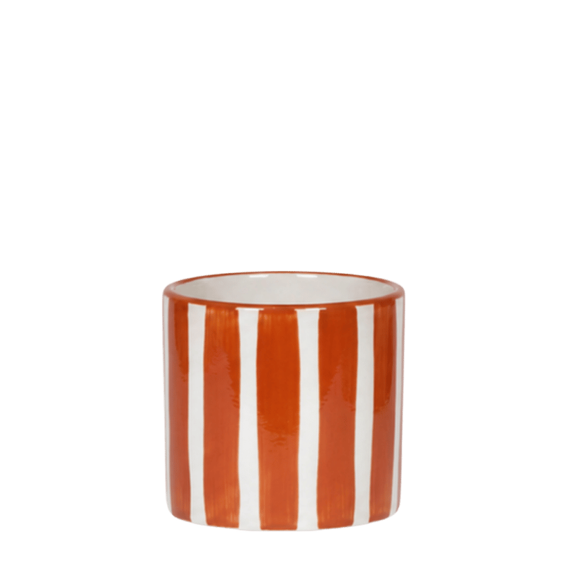 Kolibri Home | Painted Stripe sierpot - Oranje - Ø6cm