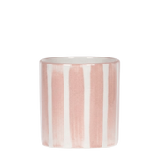 Kolibri Home | Painted Stripe sierpot - Nude - Ø9cm