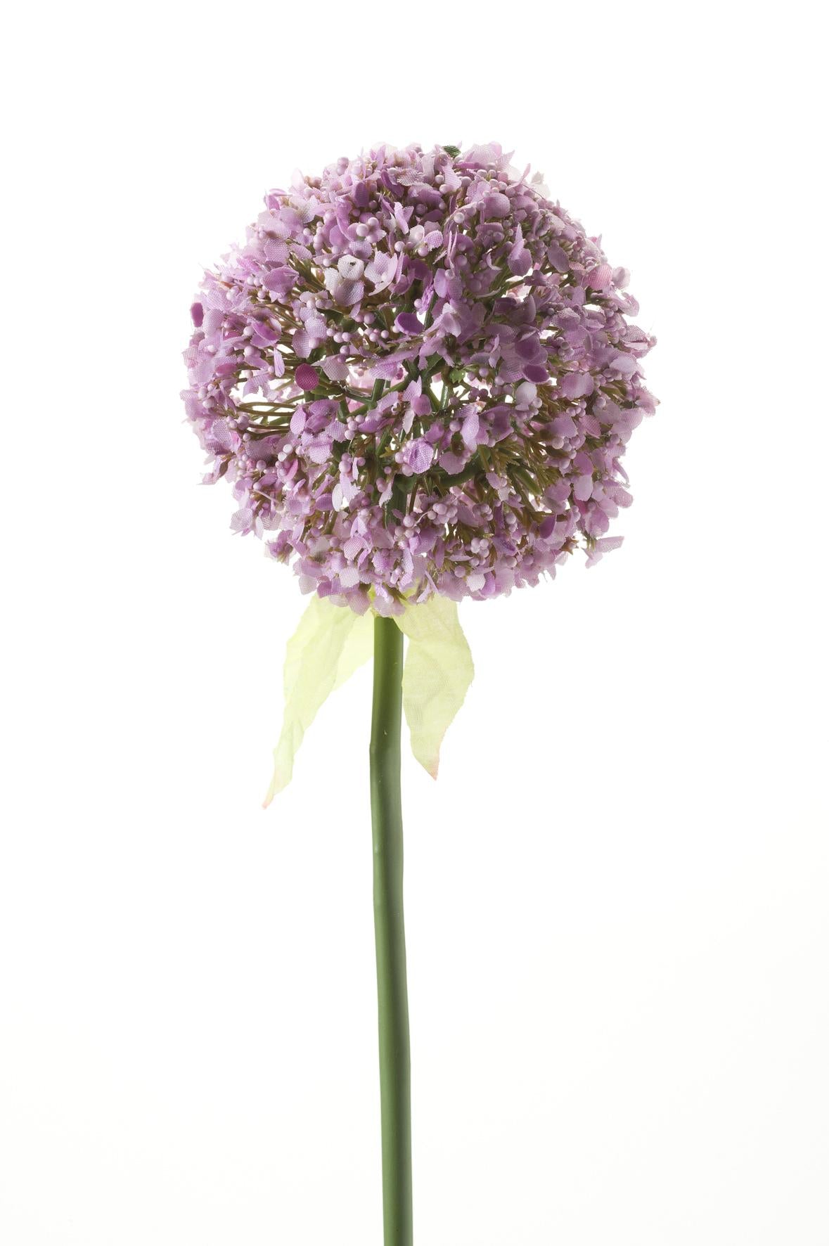 Fleurs artificielles Solo - Violet - Fleur d'ail - x 7 - 70 cm