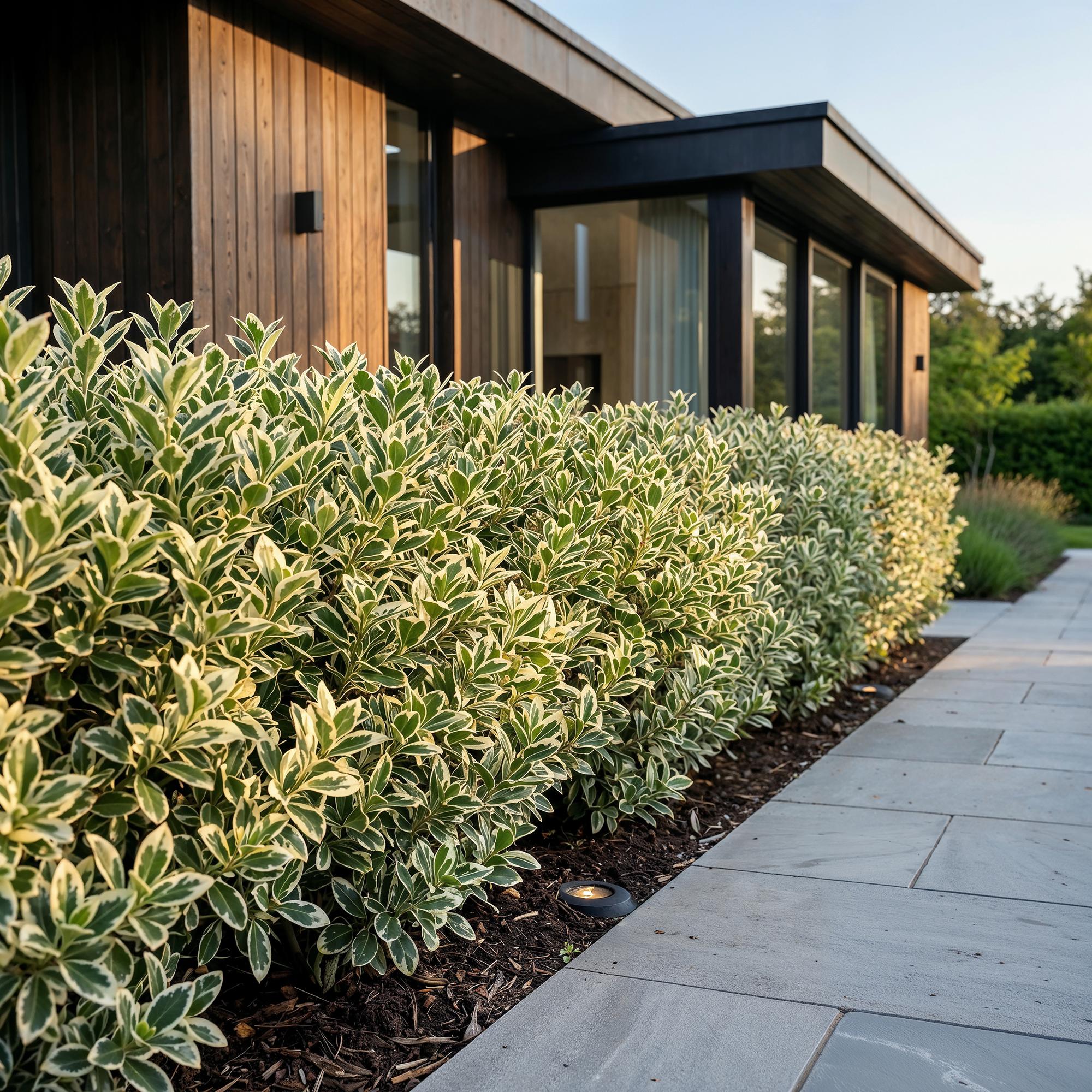 Euonymus japonicus White Spire - Kardinaalsmuts 8x - Haagplanten - Groenblijvend - Wit - Groen - Pot 9cm - Hoogte 20-30cm