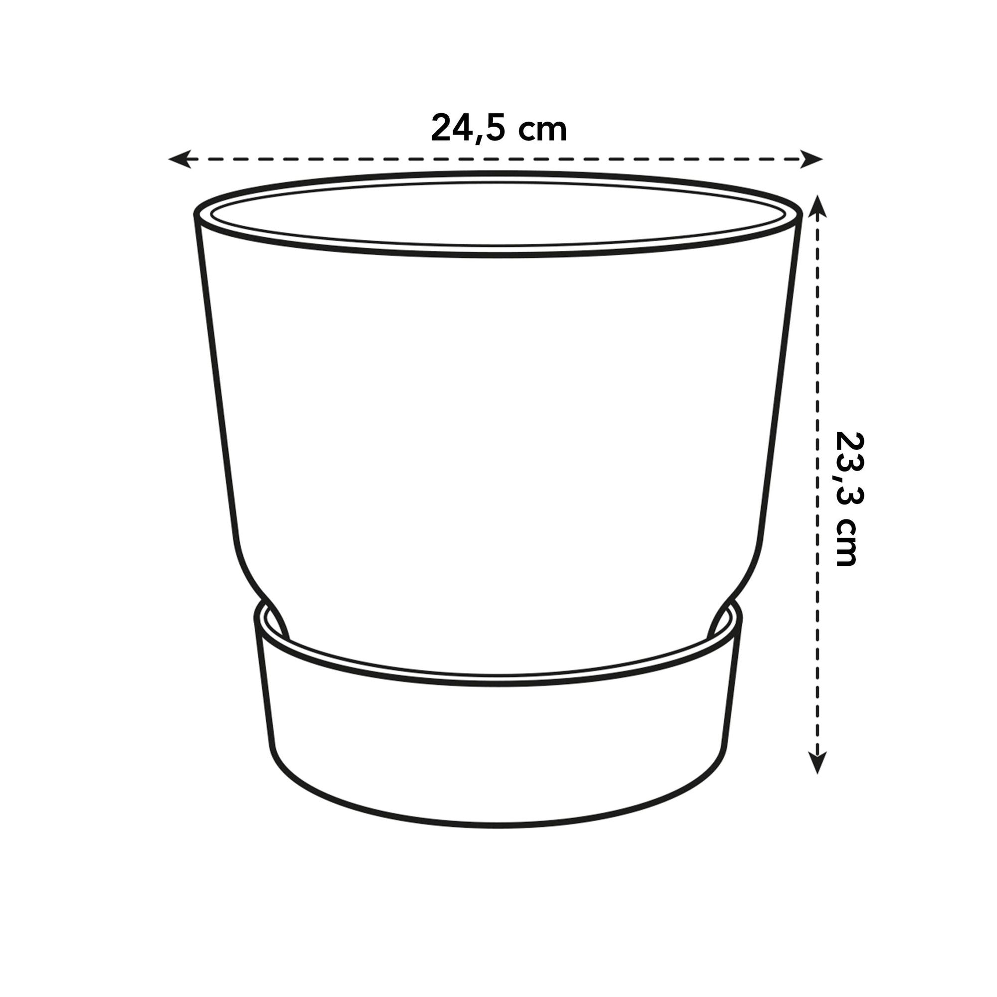 Pot elho Greenville Round zwart - D24 x H23