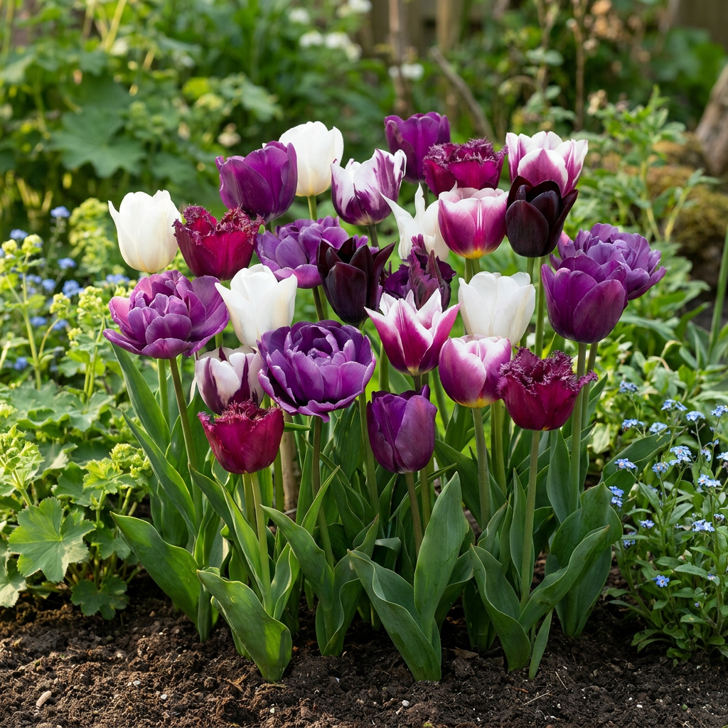 280x Tulipa Blueberry mix - Bloembollen - Tulipa Blueberry mix - Diversen - Voorjaarsbloeier - Bolmaat 11/12