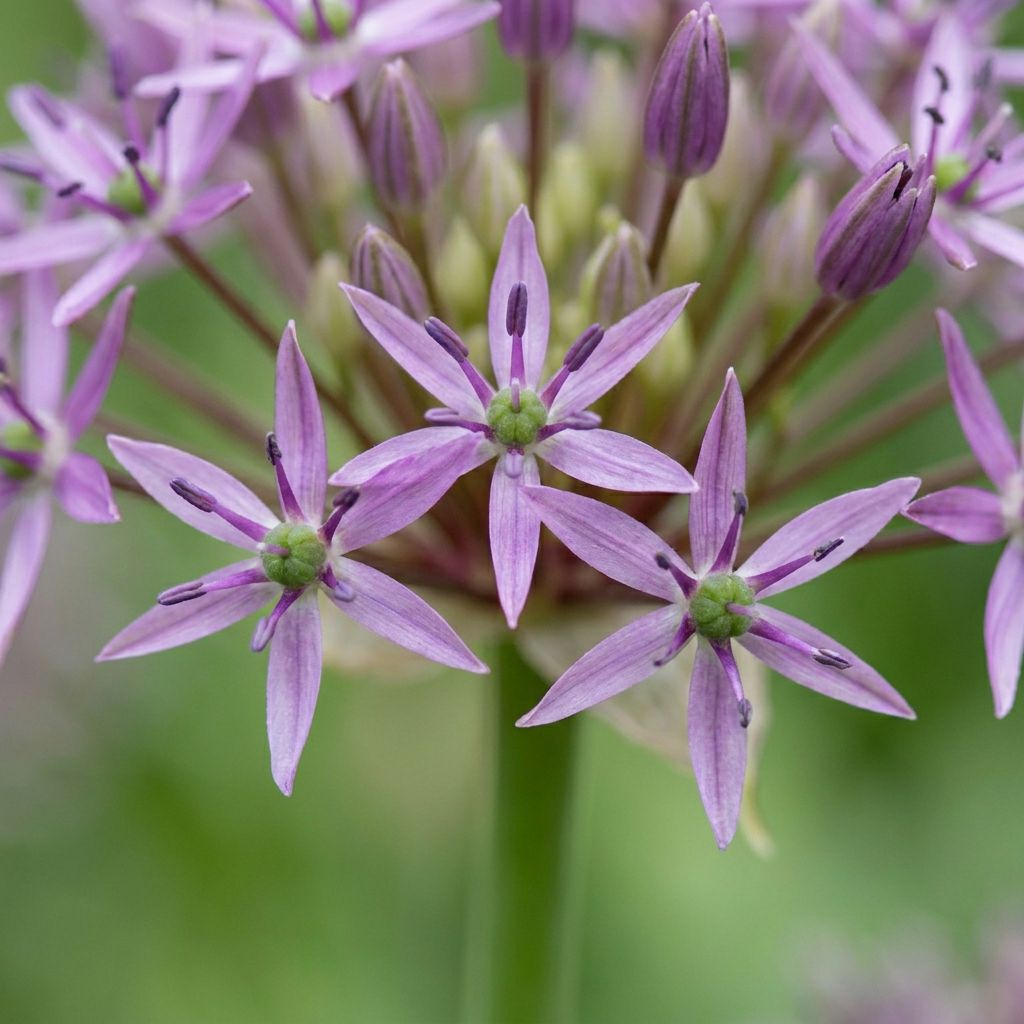 60 bulbes d'Allium Christophii (ail étoilé) - Violet - Floraison estivale - Calibre 10/12