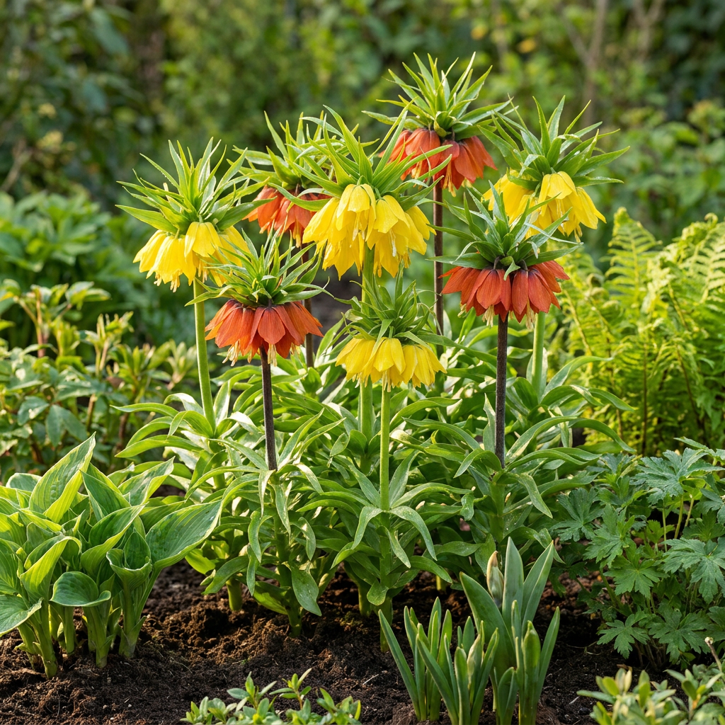 6x Fritillaria Imperialis Mix - Bloembollen - Keizerskroon mix - Diversen - Voorjaarsbloeier - Bolmaat 18/20