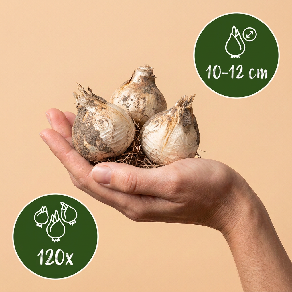 120 bulbes d'Allium Purple Sensation - Oignon ornemental - Violet - Floraison estivale - Calibre 10/12