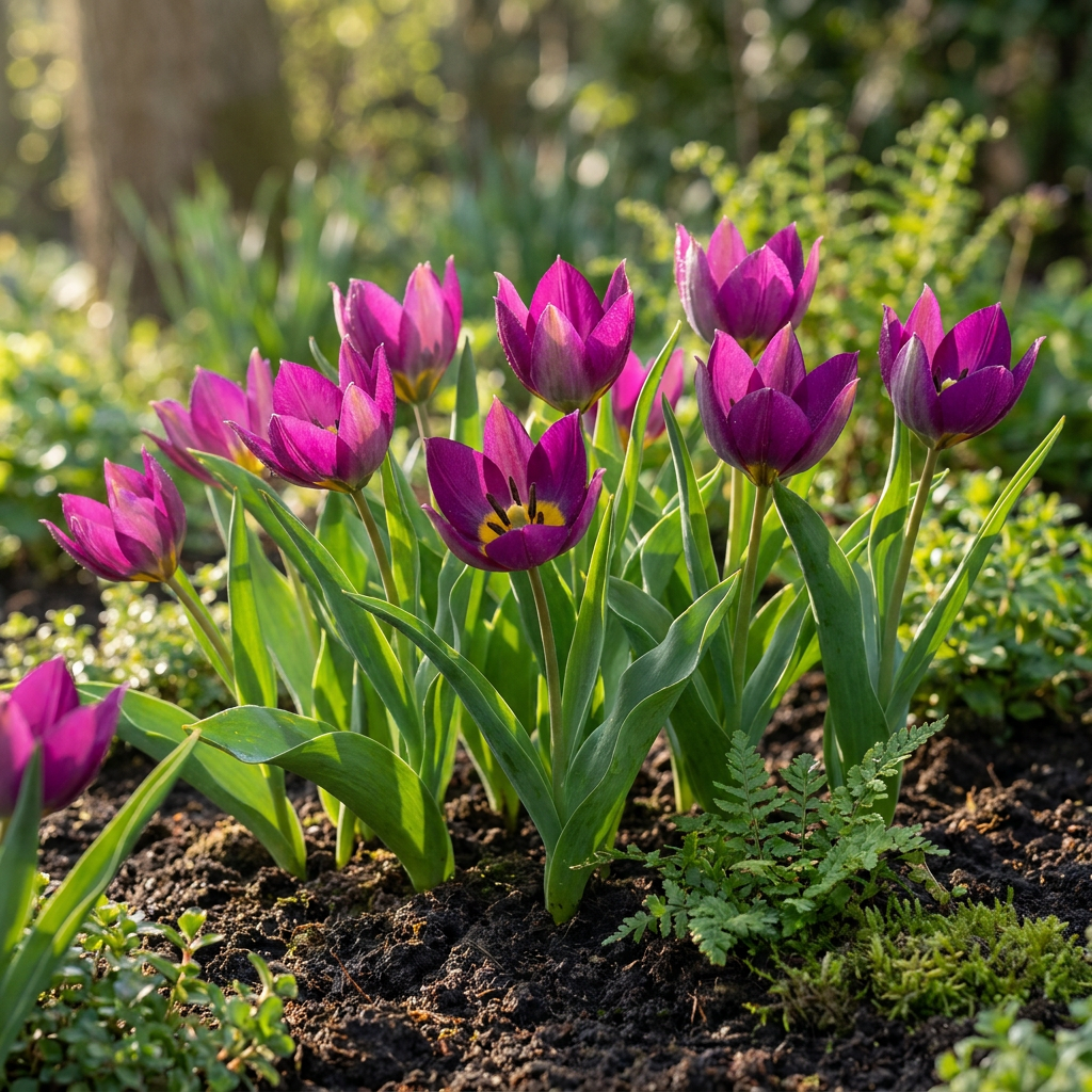 200x Tulipa Persian Pearl - Bloembollen - Tulipa Persian Pearl - Paars - Voorjaarsbloeier - Bolmaat 6/7
