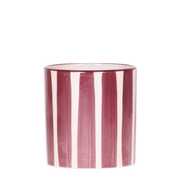 Kolibri Home | Painted Stripe sierpot - Rood - Ø9cm