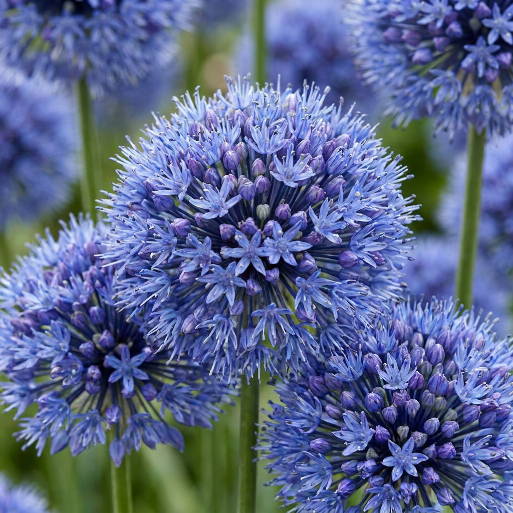 80x Allium Caeruleum - Bloembollen - Blauwe sieralui - Blauw - Zomerbloeier - Bolmaat 4/5