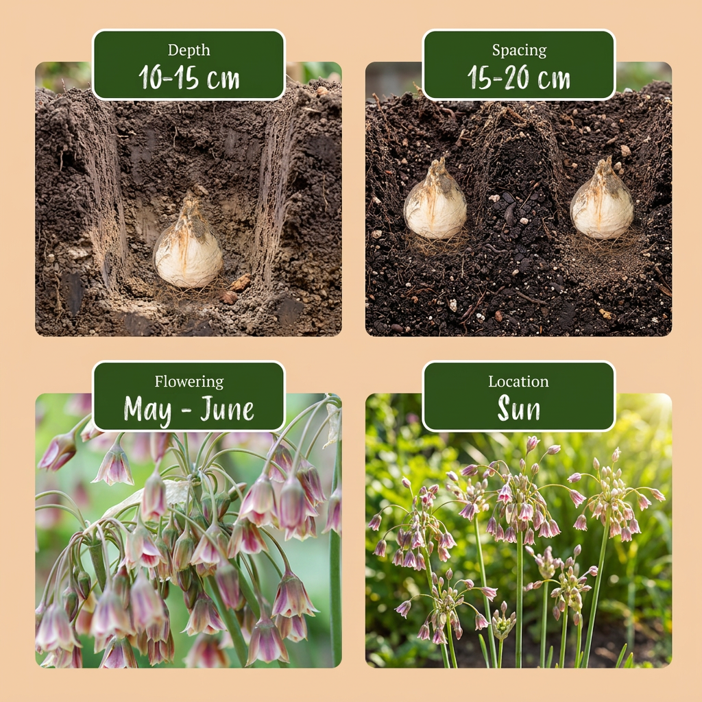 80x Allium Siculum - Bloembollen - Siciliaanse honingklokje - Crème en Roze - Zomerbloeier - Bolmaat 10/12