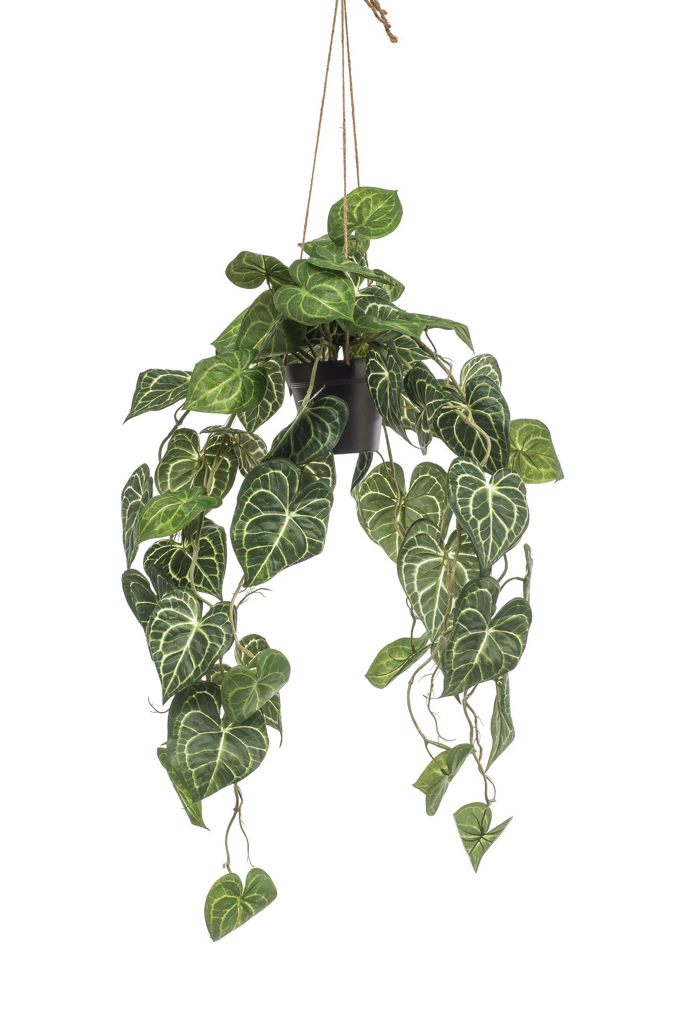 Pianta artificiale - Anthurium Clarinervium - Pianta nervata - 80 cm