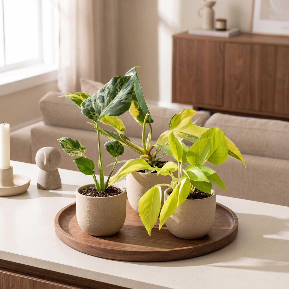Baby Planten Tropical Mix - Diversen 3x - Tropisch - Ø6cm - ↕10-15cm